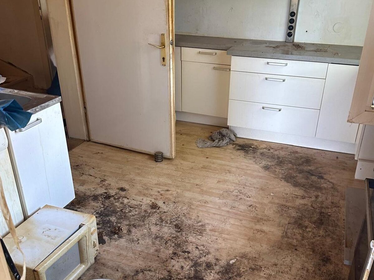 Wohnung vor Räumung und Grundreinigung